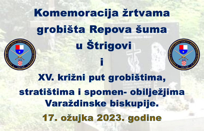 Komemoracija žrtvama grobišta Repova šuma